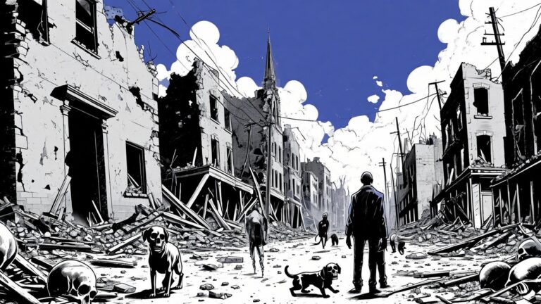 uomini e cani tra macerie 768x432